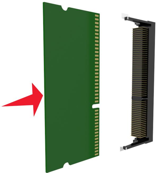 LEXMARK MX711D - Installation d'une carte mémoire - 3