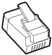 LEXMARK MX711D - Configuration de la télécopie dans des pays ou régions où les prises murales et fiches de téléphone sont différentes - 4
