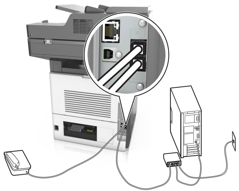 LEXMARK MX711D - Configuration de la télécopie à l'aide d'un service téléphonique voip - 4