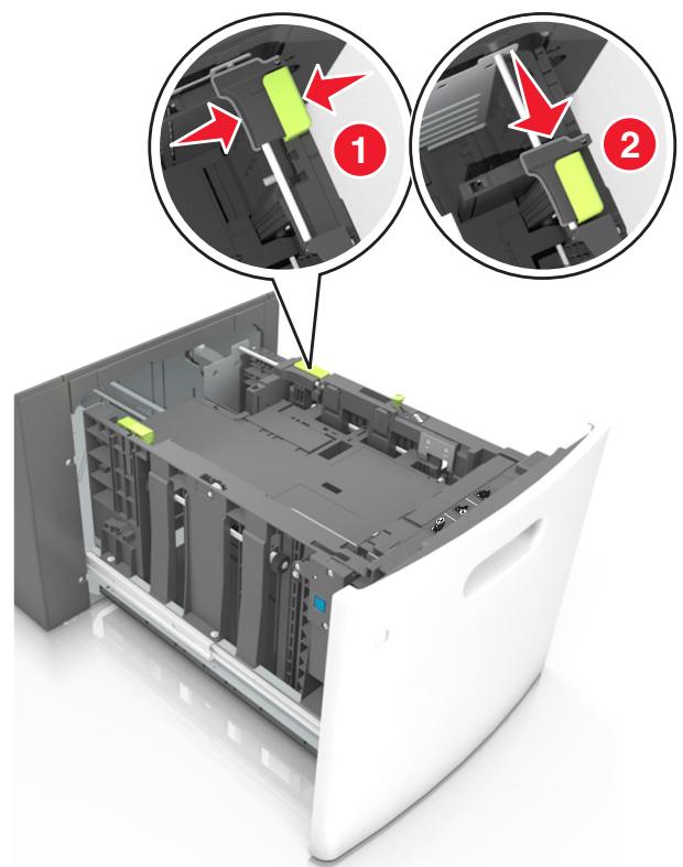 LEXMARK MX711D - Chargement du papier au format A5 - 2