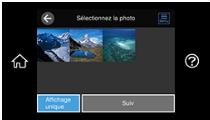 EPSON ECOTANK ET-8500 - Affichage et impression de photos depuis l'écran ACL - 2