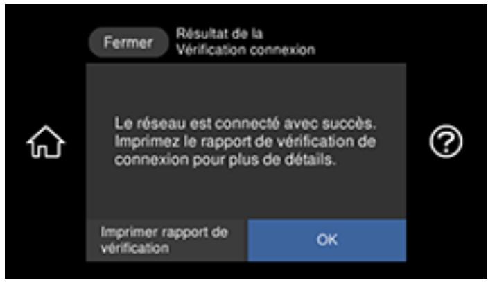 EPSON ECOTANK ET-8500 - Impression d'un rapport de connexion réseau - 1