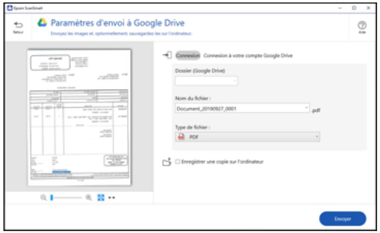 EPSON ECOTANK ET-8500 - Envoi d'une numérisation vers un service en nuage - 1