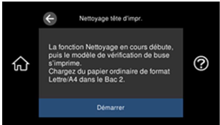 EPSON ECOTANK ET-8500 - Nettoyage de la tête d'impression en utilisant le panneau de commande - 1