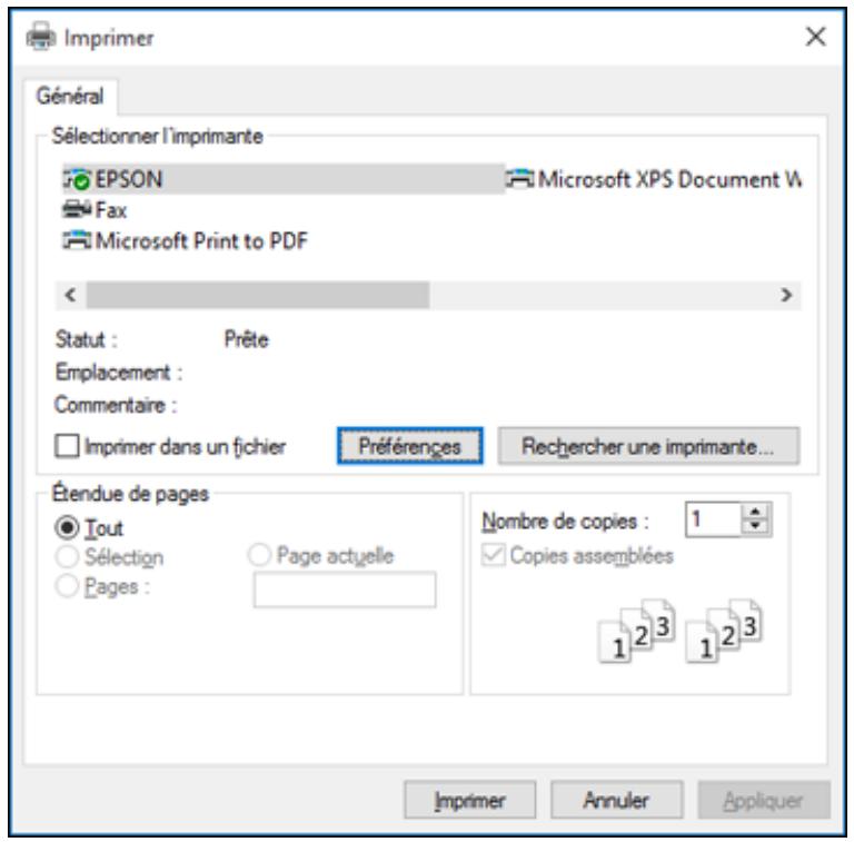 EPSON ECOTANK ET-8500 - Impression de documents ou de photos - windows - 1