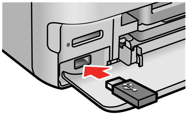 EPSON ECOTANK ET-8500 - Connexion et utilisation d'une clé USB ou d'un dispositif externe - 2