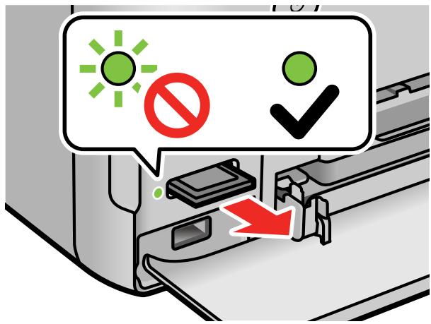EPSON ECOTANK ET-8500 - Retrait d'une carte mémoire - 1