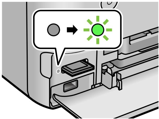 EPSON ECOTANK ET-8500 - Insertion d'une carte mémoire - 2