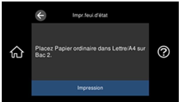 EPSON ECOTANK ET-8500 - Impression d'une feuille d'état réseau - 1