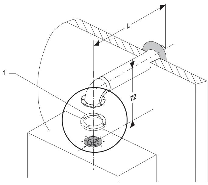 SAUNIER DUVAL ISOTWIN F24E V - Système ventouse horizontale ∅ 60/100 mm ou ∅ 80/125 mm (installation de type C13) - 1
