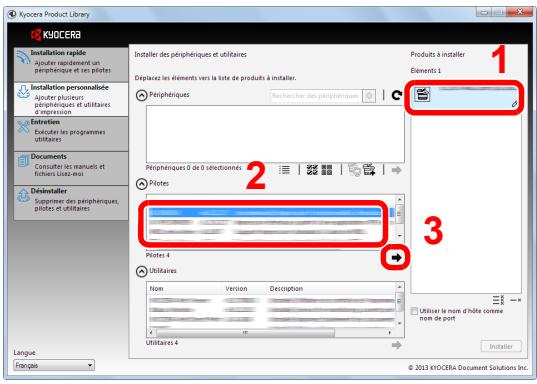 KYOCERA ECOSYS P6035CDN - Installation en utilisant [installation personnalisée] - 5