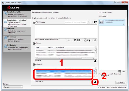 KYOCERA ECOSYS P6035CDN - Installation en utilisant [installation personnalisée] - 6