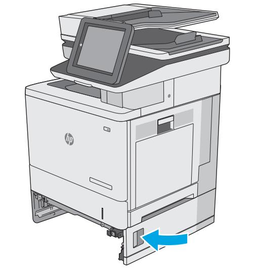 HP COLORJET ENTERPRISE M577F - Suppression des bourrages papier dans les bacs de 550 feuilles en option - 6