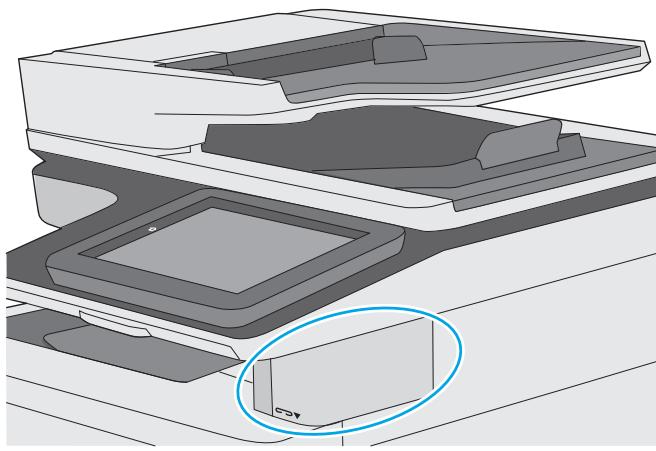 HP COLORJET ENTERPRISE M577F - Utilisation de l'agrafeuse (modèles f, c et z) - 1