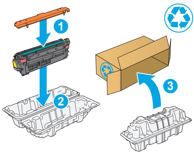 HP COLORJET ENTERPRISE M577F - Retrait et remplacement des cartouches - 8