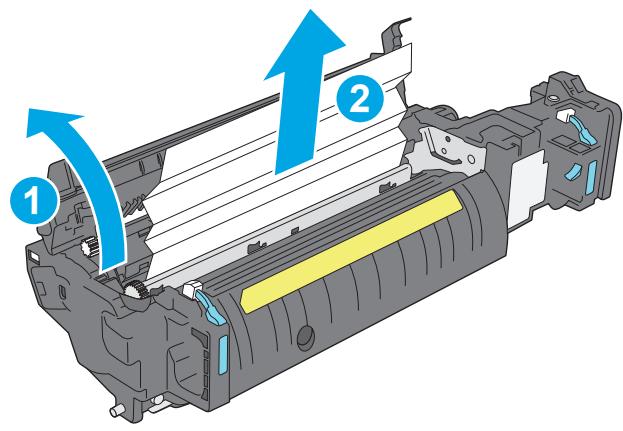 HP COLORJET ENTERPRISE M577F - Suppression des bourrages papier au niveau de la porte droite et de la zone de l'unité de fusion - 12