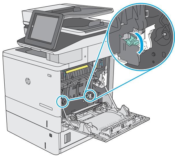 HP COLORJET ENTERPRISE M577F - Suppression des bourrages papier dans les bacs de 550 feuilles en option - 11