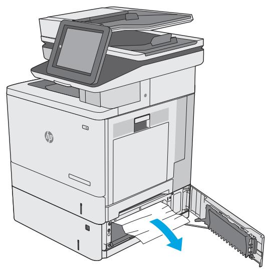 HP COLORJET ENTERPRISE M577F - Suppression des bourrages papier dans les bacs de 550 feuilles en option - 2