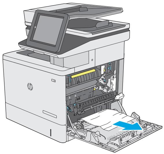 HP COLORJET ENTERPRISE M577F - Elimination des bourrages papier dans le bac 1 - 4