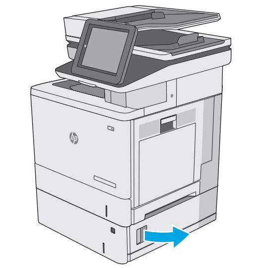 HP COLORJET ENTERPRISE M577F - Suppression des bourrages papier dans les bacs de 550 feuilles en option - 1