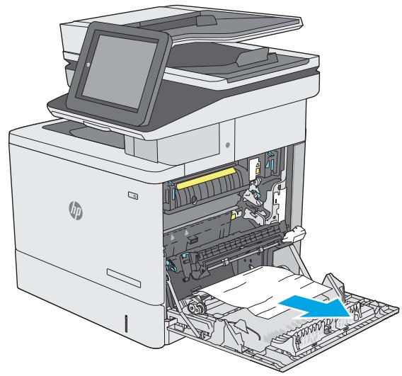 HP COLORJET ENTERPRISE M577F - Suppression des bourrages papier au niveau de la porte droite et de la zone de l'unité de fusion - 4