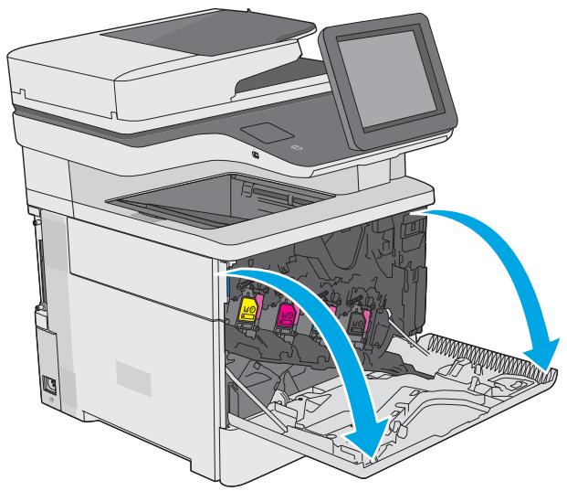 HP COLORJET ENTERPRISE M577F - Retrait et remplacement de l'unité de récapération du toner - 1