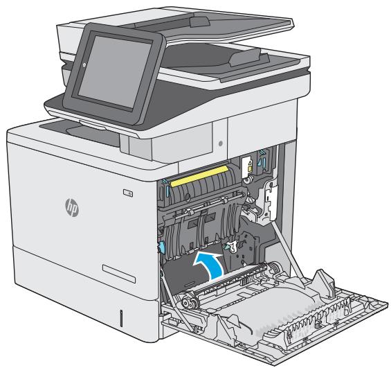 HP COLORJET ENTERPRISE M577F - Suppression des bourrages papier au niveau de la porte droite et de la zone de l'unité de fusion - 8