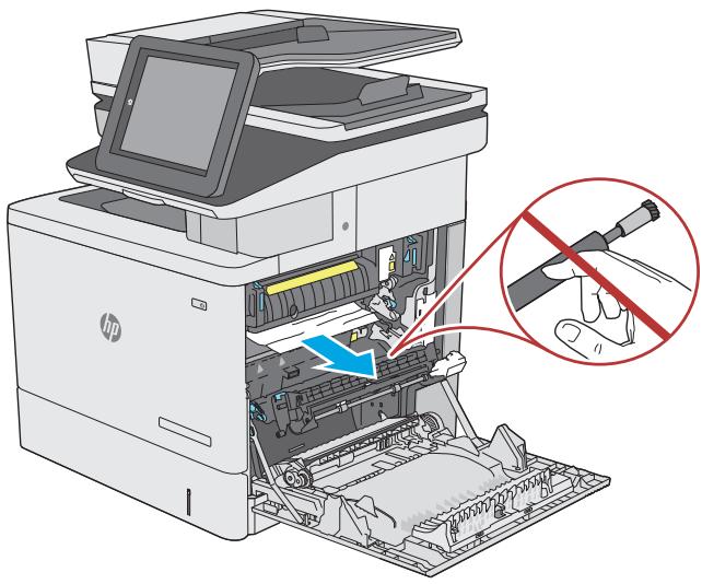 HP COLORJET ENTERPRISE M577F - Suppression des bourrages papier au niveau de la porte droite et de la zone de l'unité de fusion - 9