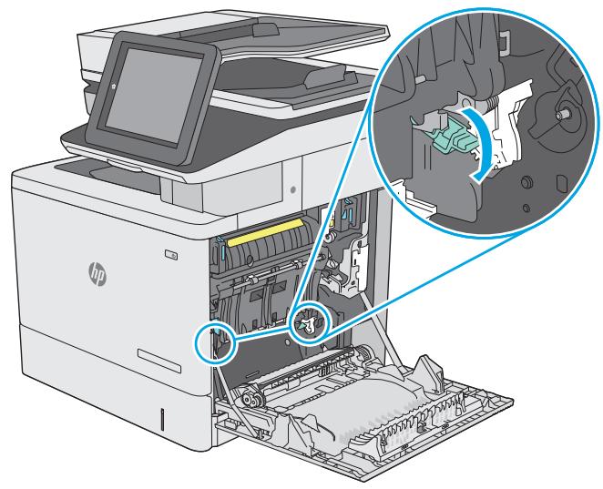 HP COLORJET ENTERPRISE M577F - Suppression des bourrages papier au niveau de la porte droite et de la zone de l'unité de fusion - 6