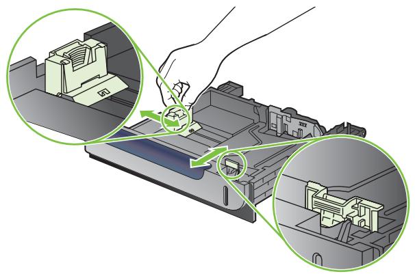 HP LASERJET CM3530FS - Chargement de papier de format personnelisé dans le bac 3 - 2