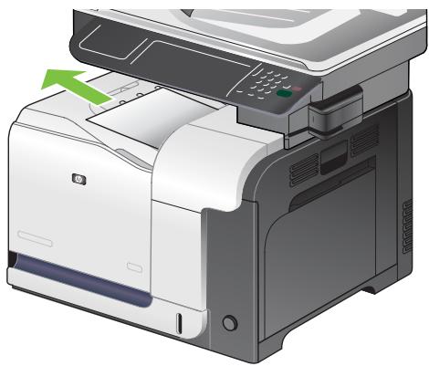 HP LASERJET CM3530FS - Suppression des bourrages dans la zone du bac de sortie - 1
