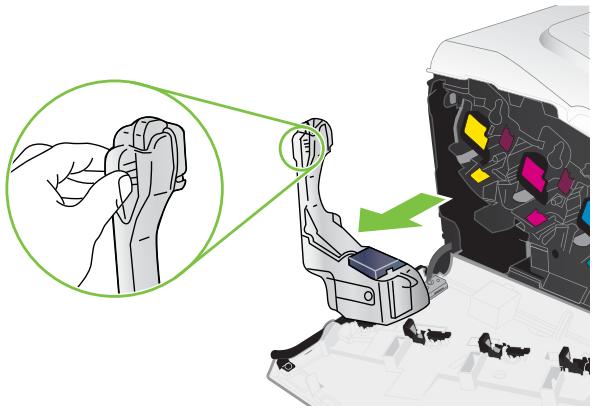 HP LASERJET CM3530FS - Remplacez le réservoir de récapuration du toner. - 2