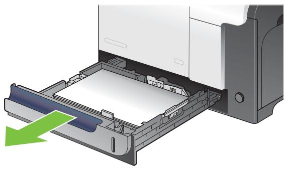 HP LASERJET CM3530FS - Suppression des bourages dans le bac 2 - 1