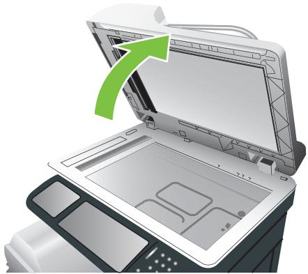 HP LASERJET CM3530FS - Nettoyage du support du bac d'alimentation - 1