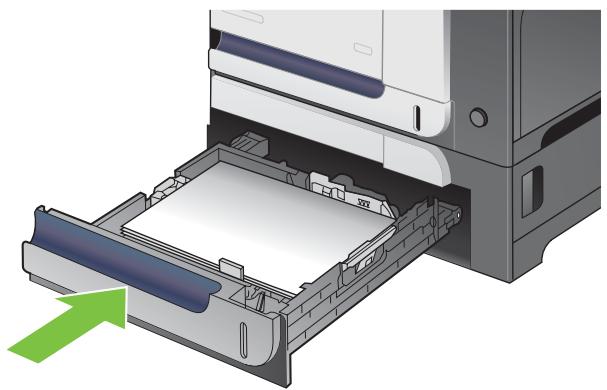 HP LASERJET CM3530FS - Suppression des bourrages dans le bac de 500 feuilles et de supports de grammage supérieur en option (bac 3) - 2