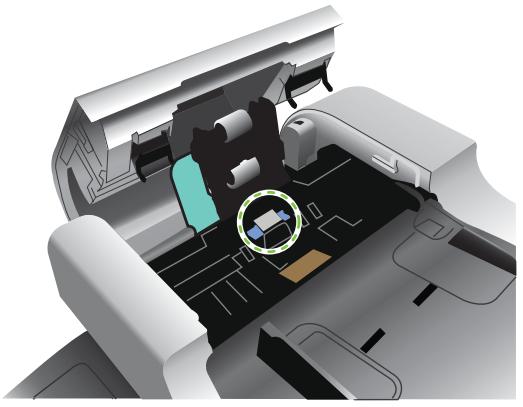 HP LASERJET CM3530FS - Nettoyage des rouleaux du bac d'alimentation - 3