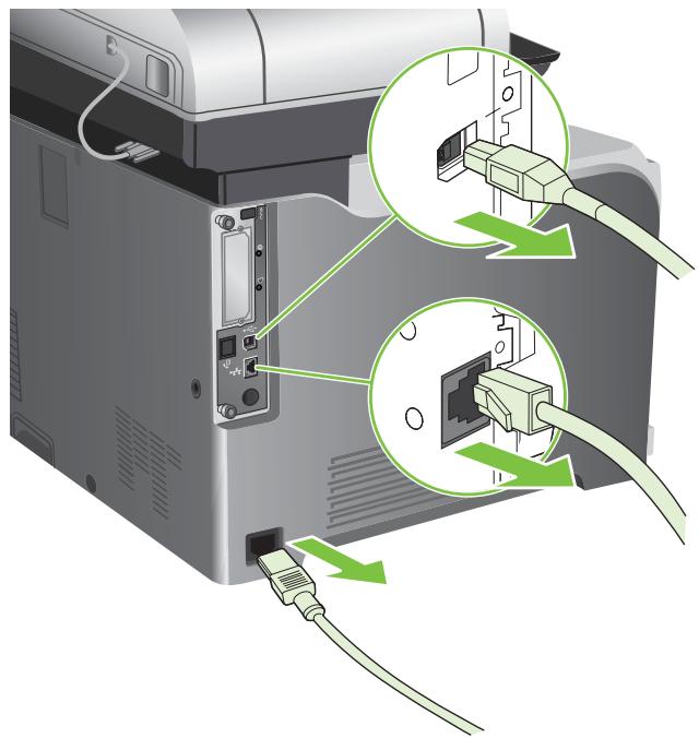 HP LASERJET CM3530FS - Voyant de connectivité du formateur - 2