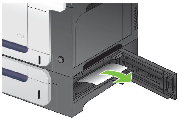 HP LASERJET CM3530FS - Suppression des bourrages dans la porte inférieure droite (bac 3) - 2