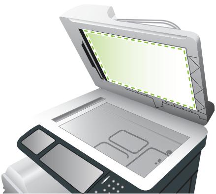 HP LASERJET CM3530FS - Nettoyage du support du bac d'alimentation - 2