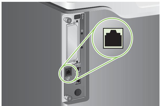 HP LASERJET CM3530FS - Connector l'accessoire de télécopie à une ligne téléphonique - 1