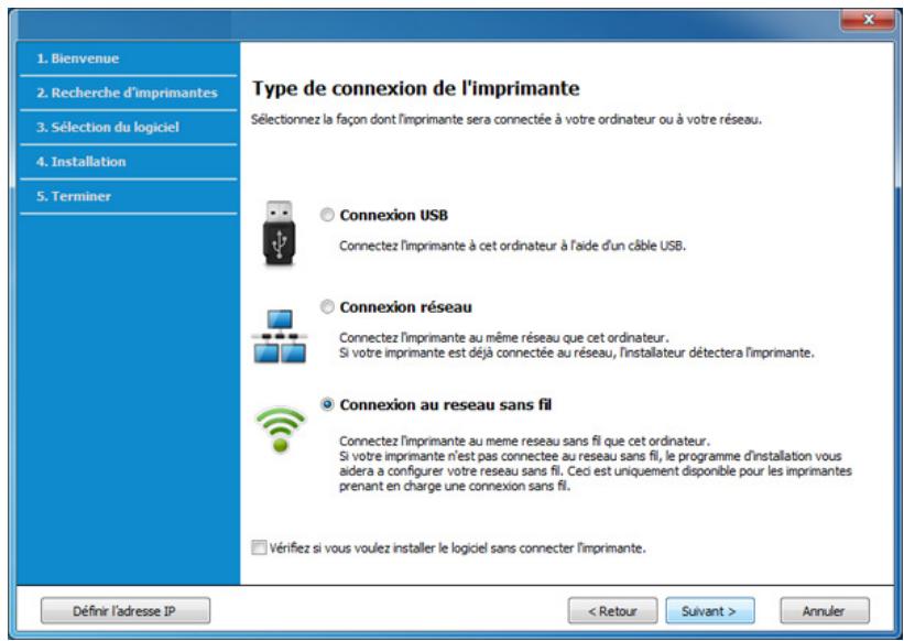SAMSUNG XPRESS C460W - Configuration du réseau sans fil - 1