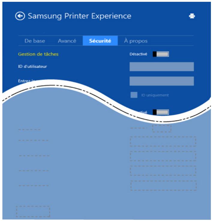 SAMSUNG XPRESS C460W - Onglet sécurité - 2
