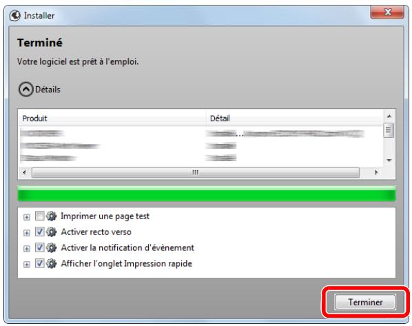 KYOCERA ECOSYS P6130CDN - Terminer l'installation. - 1