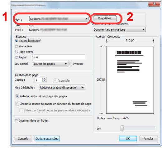 KYOCERA ECOSYS P6130CDN - Configurer les paramètres. - 1