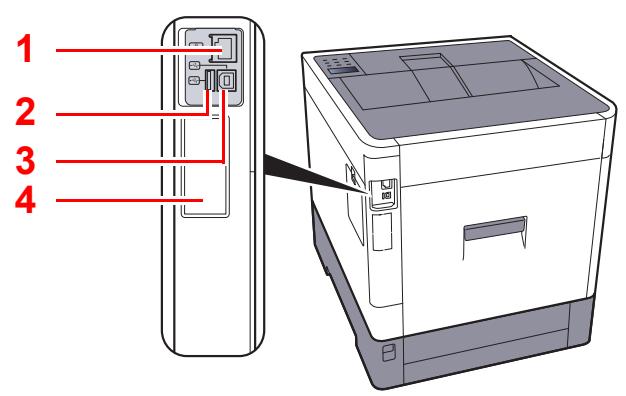KYOCERA ECOSYS P6130CDN - Connecteurs/intérieur - 1