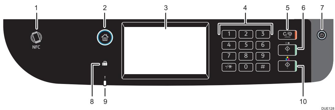 RICOH SP C262SFNW - Panneau de commande - 1