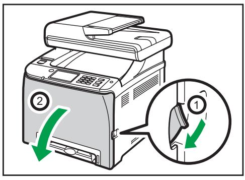 RICOH SP C262SFNW - Abaisser les leviers de l'unité de fusion - 1