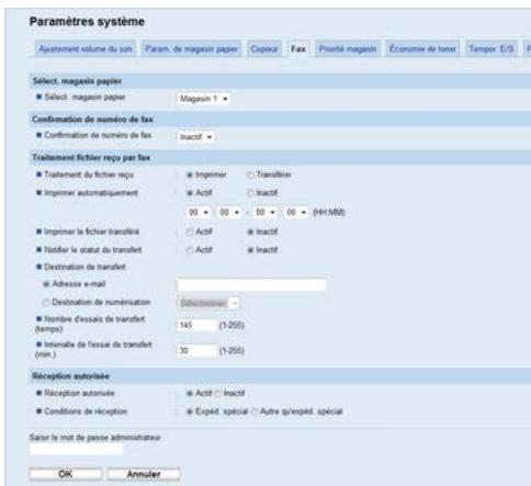 RICOH SP C262SFNW - Limiter les fax entrants - 1