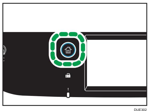 RICOH SP C262SFNW - Définition des paramètres à l'aide du panneau de commande - 1