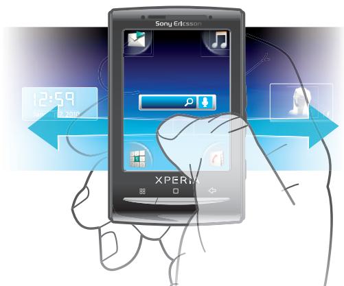 ERICSSON XPERIA X10 MINI - Écran Accueil - 2